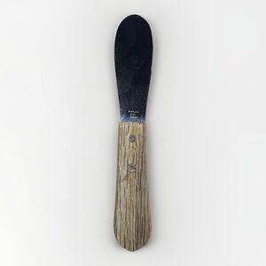 Vintage Spatula Spreader Knife Stainless Steel Wood Handle 7.5" Taiwan